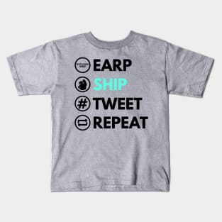 Earp Ship Tweet Repeat - Wynonna Earp Kids T-Shirt